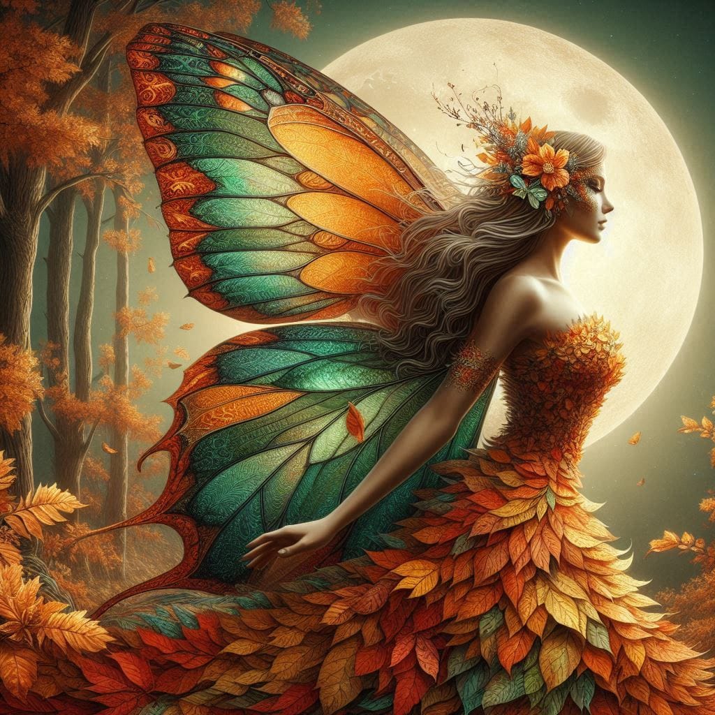 Autumn Leaves Fairy - Diamond Painting – All Diamond Painting