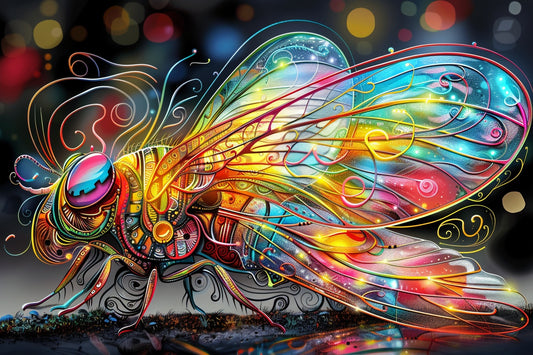 Beautiful Multi-Colored Fireflies 