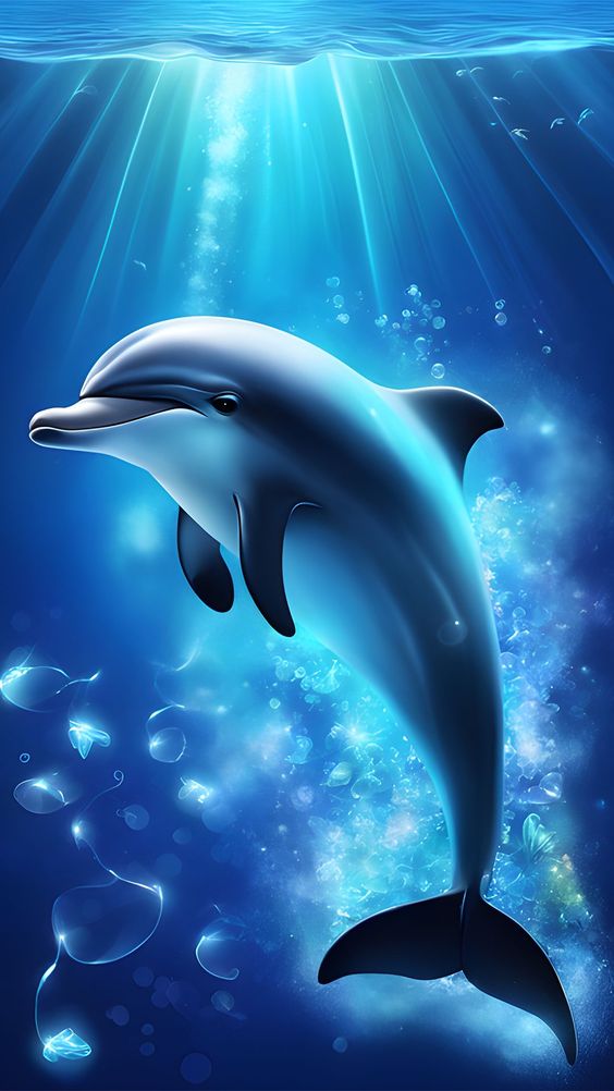 Beauty of a Graceful Dolphin 