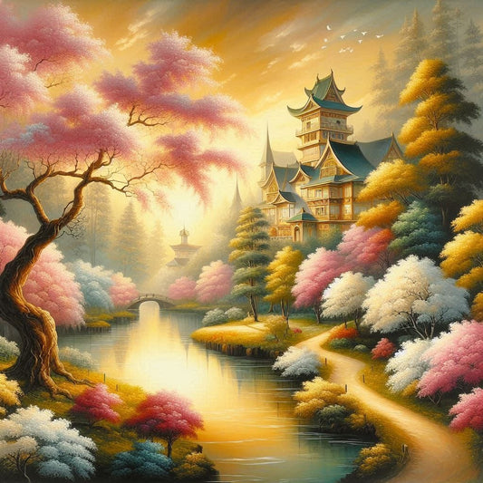 Castle by the Lake's Shore