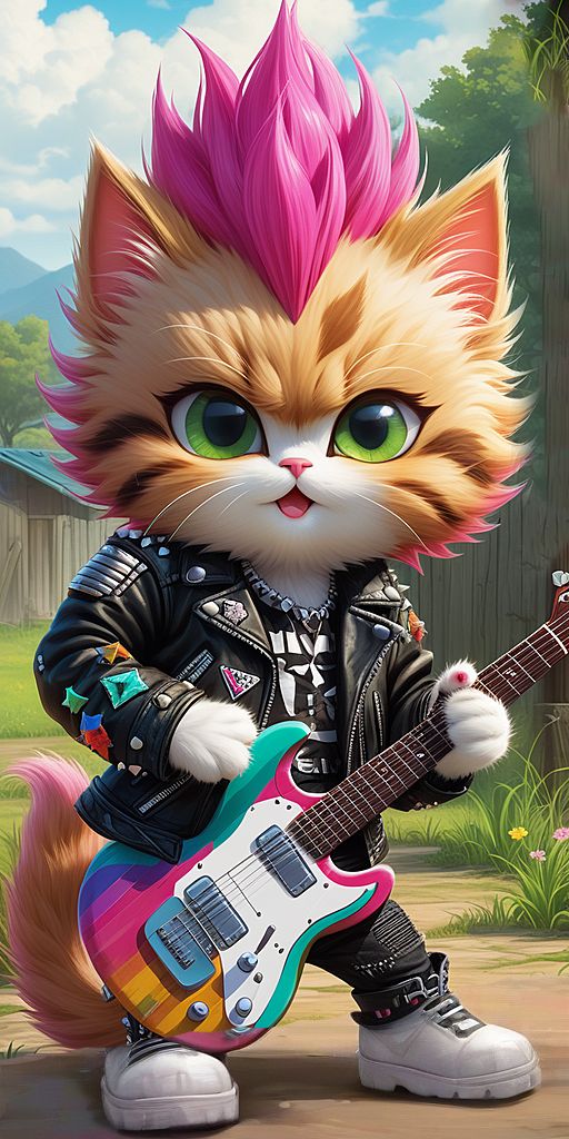 Cat-tastic Rock Star