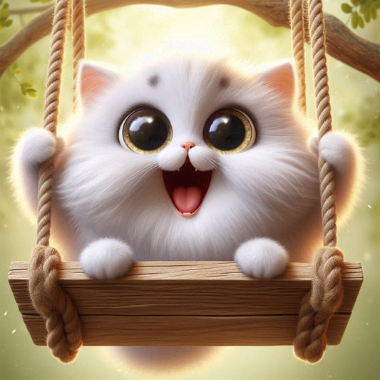 Cat is Swinging