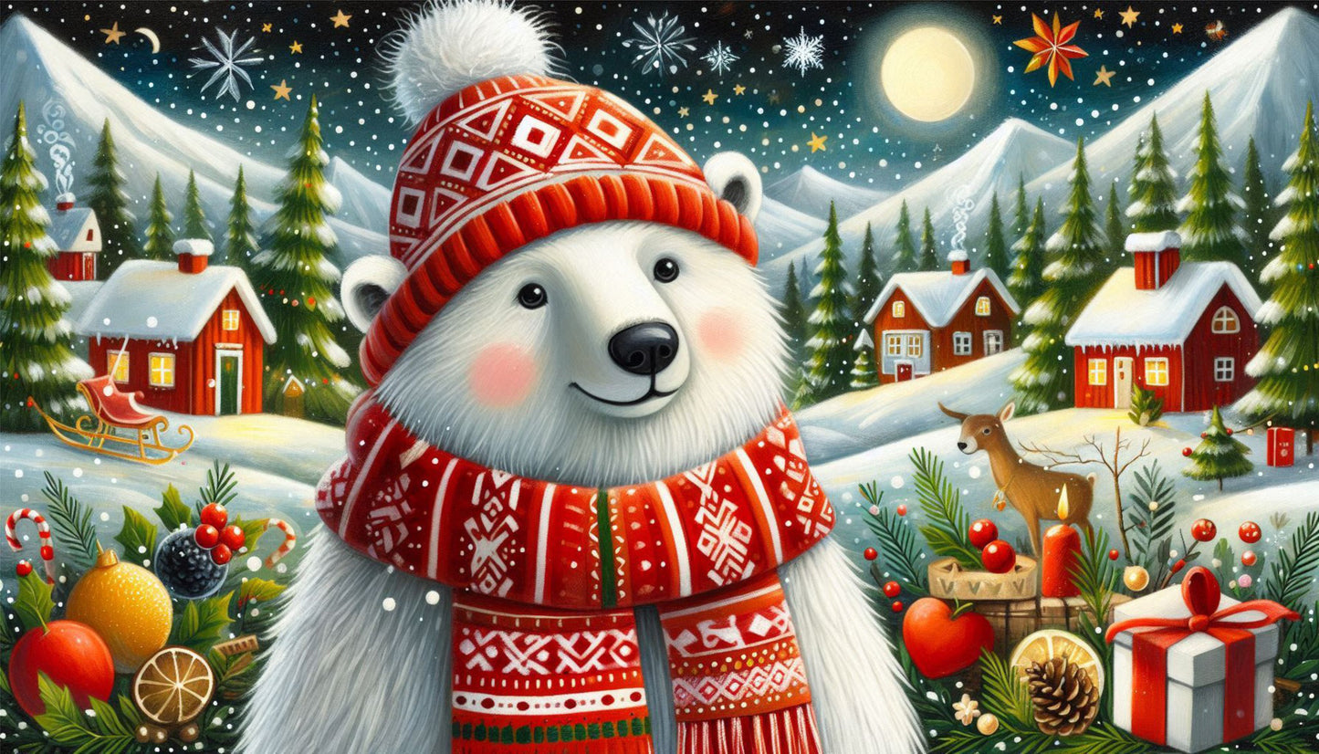 Christmas Polar Bear