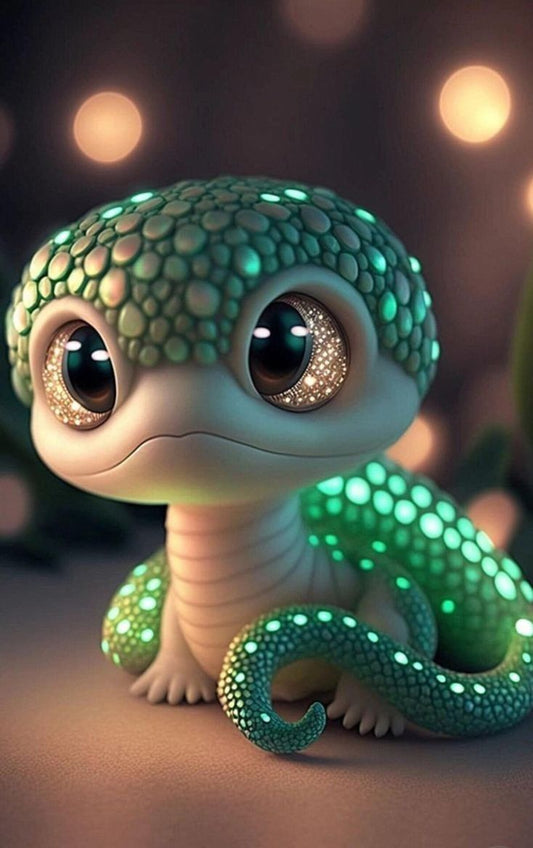 Close-Up Look At A Baby Snake