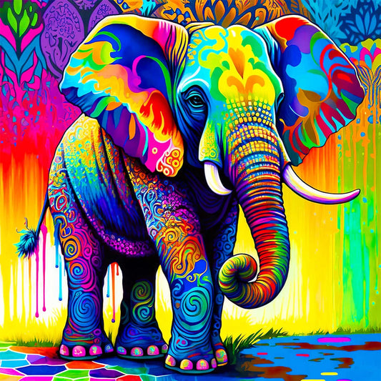 Colorful Elephant Diamond Painting