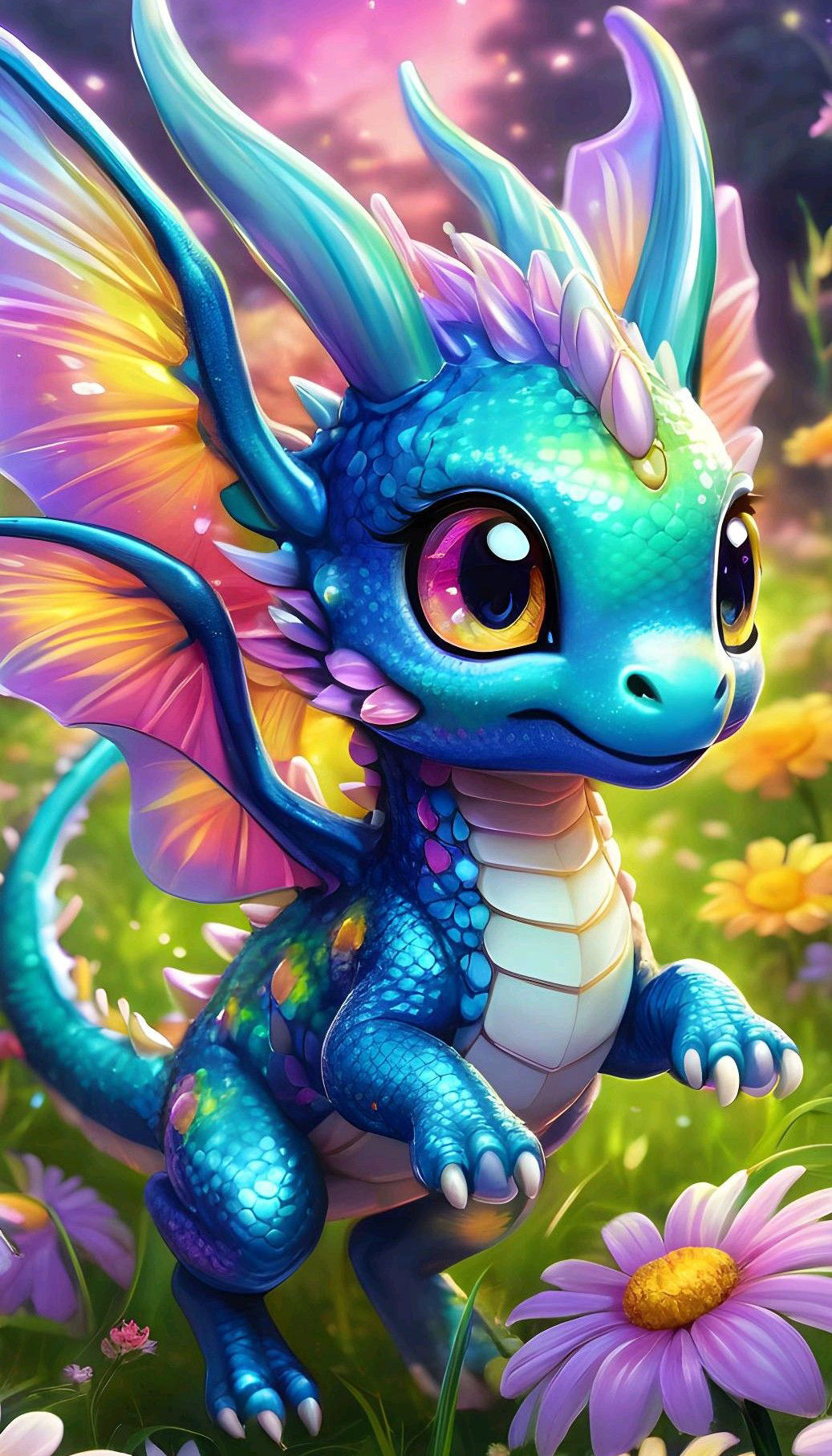 Cute Rainbow Dragon 