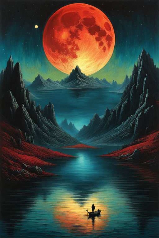 Dark Mountain Lake 