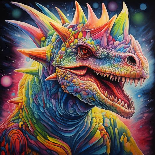 Dazzling Dinosaur Portrait