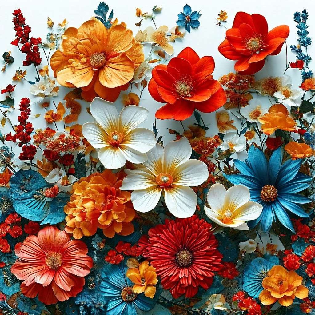 Digital Art of Stunning Flowers