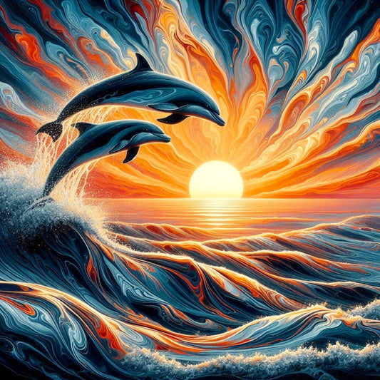 Dolphin Delight in a Vibrant Sea
