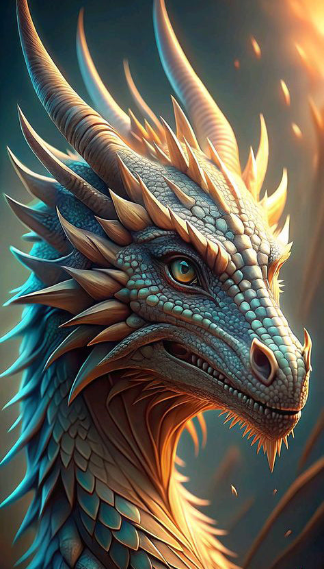 Dragon's Portrait - Paint With Diamonds – All Diamond Painting