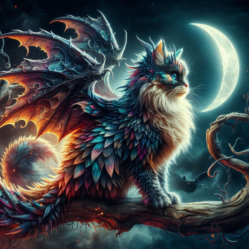 Dragon Cat - Diamond Painting kit – All Diamond Painting