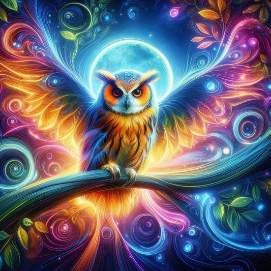 Gleaming Feathered Owl