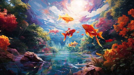 fish swimming Diamond Painting