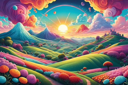 Grand Candy Colored Landscape