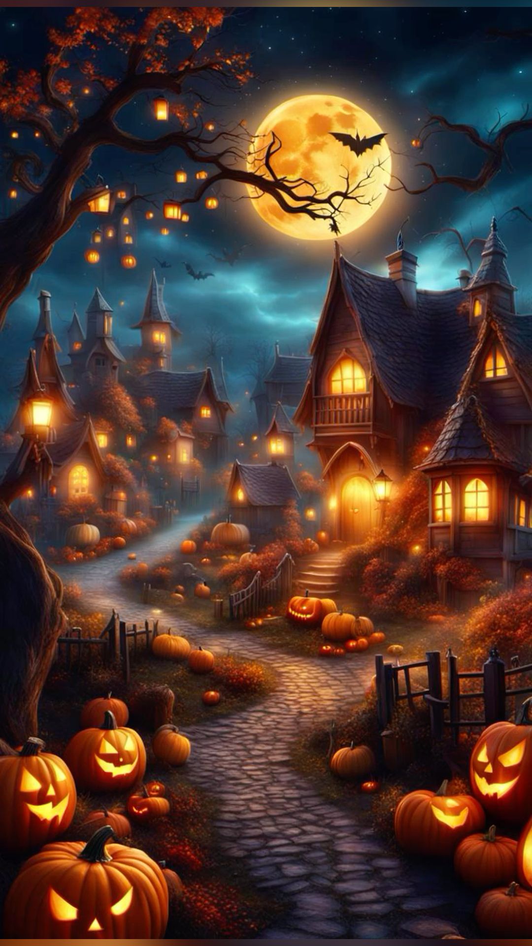 Haunted Halloween village