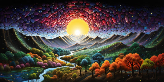 Highly Detailed View in Visionary Art