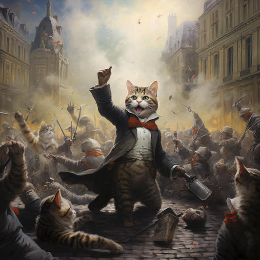 cats fighting Painting by Diamond