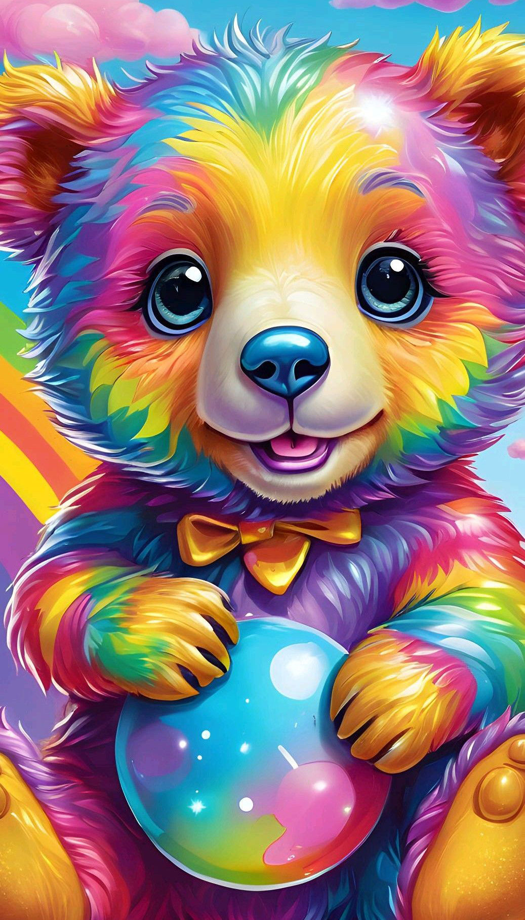 Incredibly Cute Multicolored Bear 