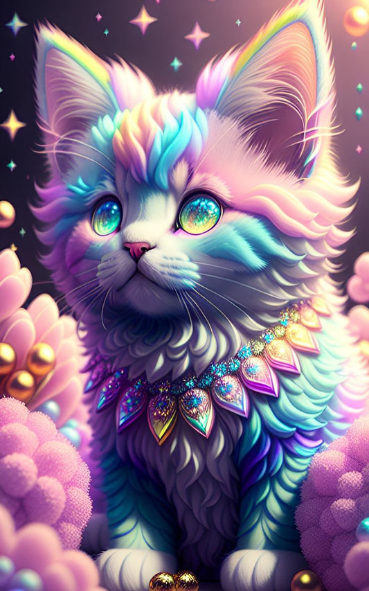 Pastel Rainbow Kitty