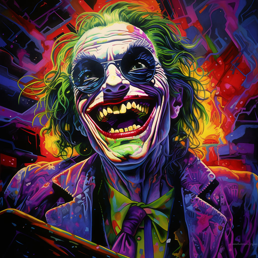 Psychedelic Joker Diamond Painting