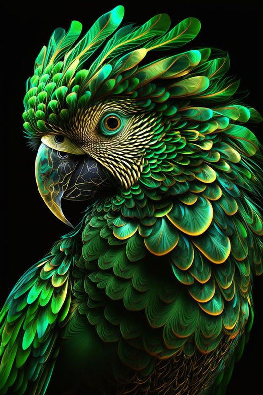 Realistic Macaw Diamond Art