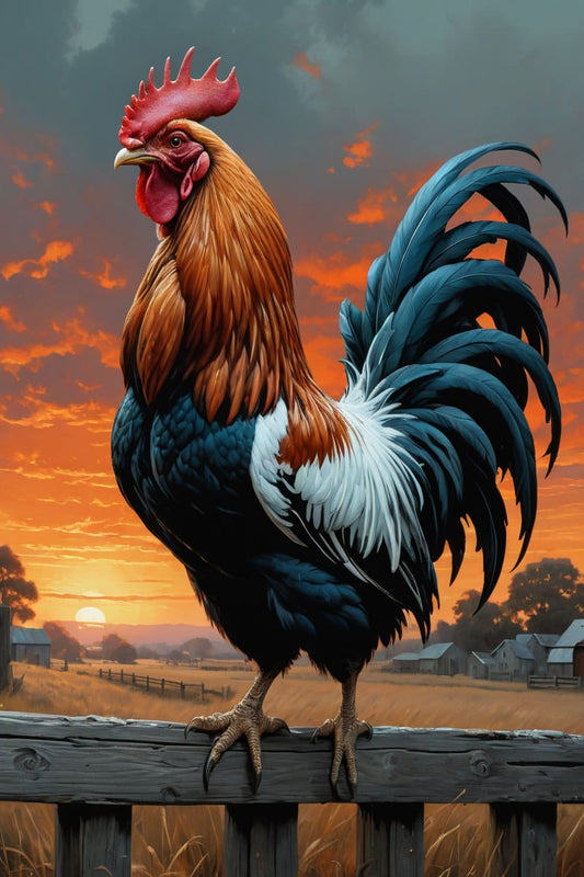 Rooster at Sunrise