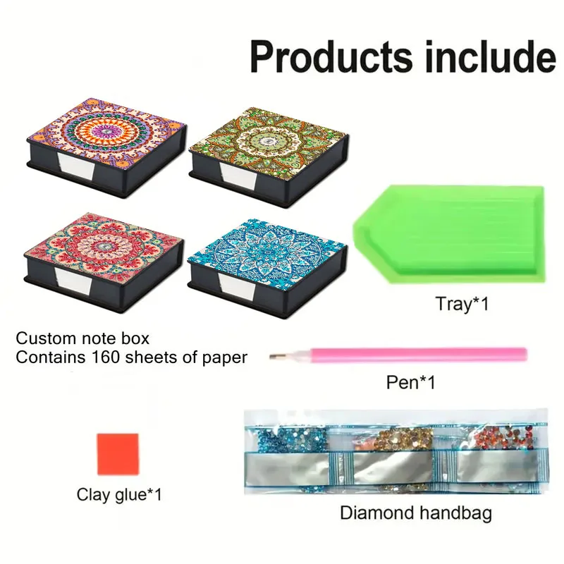 Mandala Paper Flip Label Box Diamond Painting