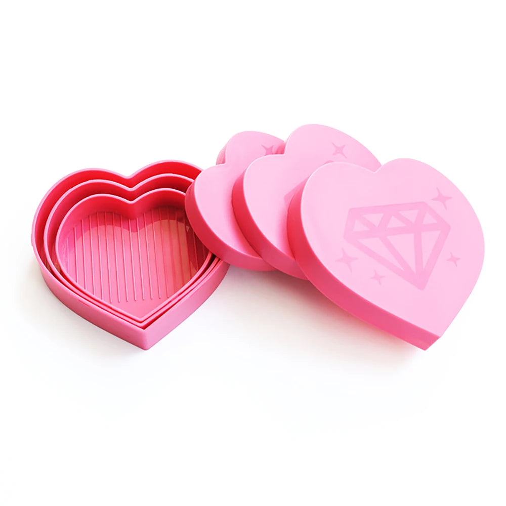 Heart Shape Diamond Painting Drills Tray