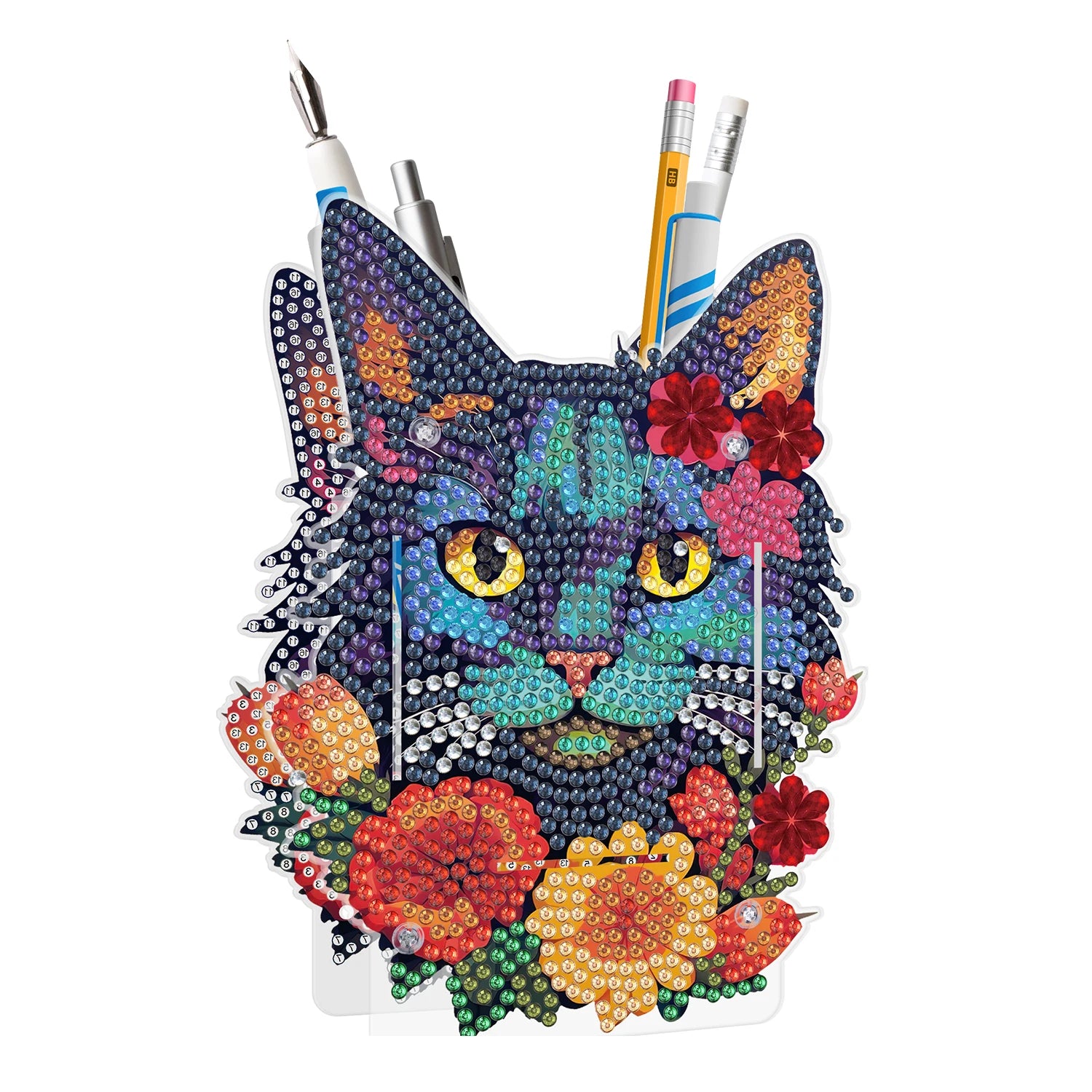 Diamond Painting Coasters Kit, 8st Cat Shaped Diamant Schilderij Onderzetters met Ijzeren Houder en Gereedschap, Diamond Coasters Set voor doe Het Zelf Knutselen Diamond Painting Coasters Kit, 8st Cat Shaped Diamant Schilderij Onderzetters met Ijzeren Houder en Gereedschap, Diamond Coasters Set voor doe Het Zelf Knutselen
