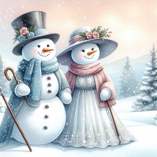 Snowman & Snow lady