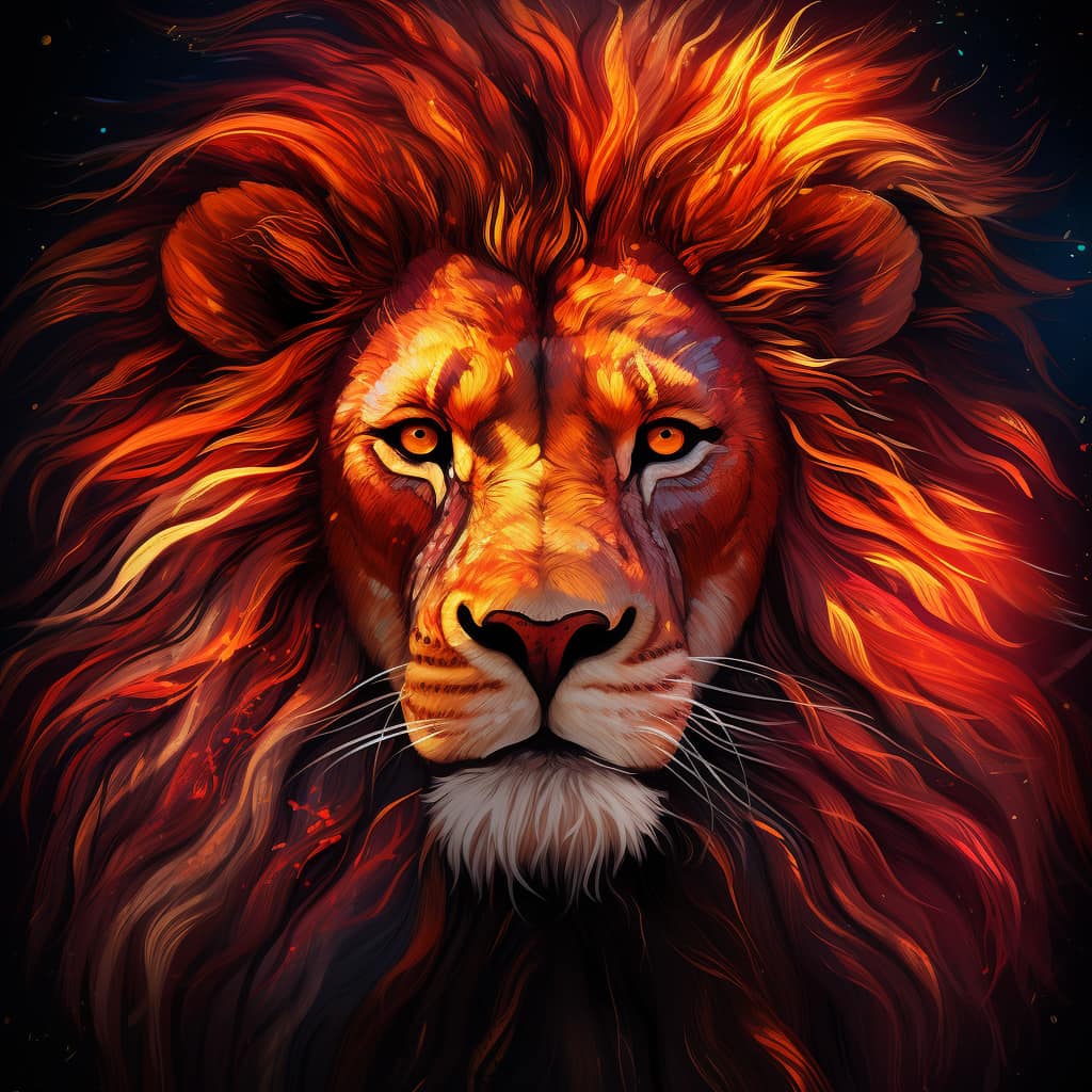 The Lion Glowing Guardian
