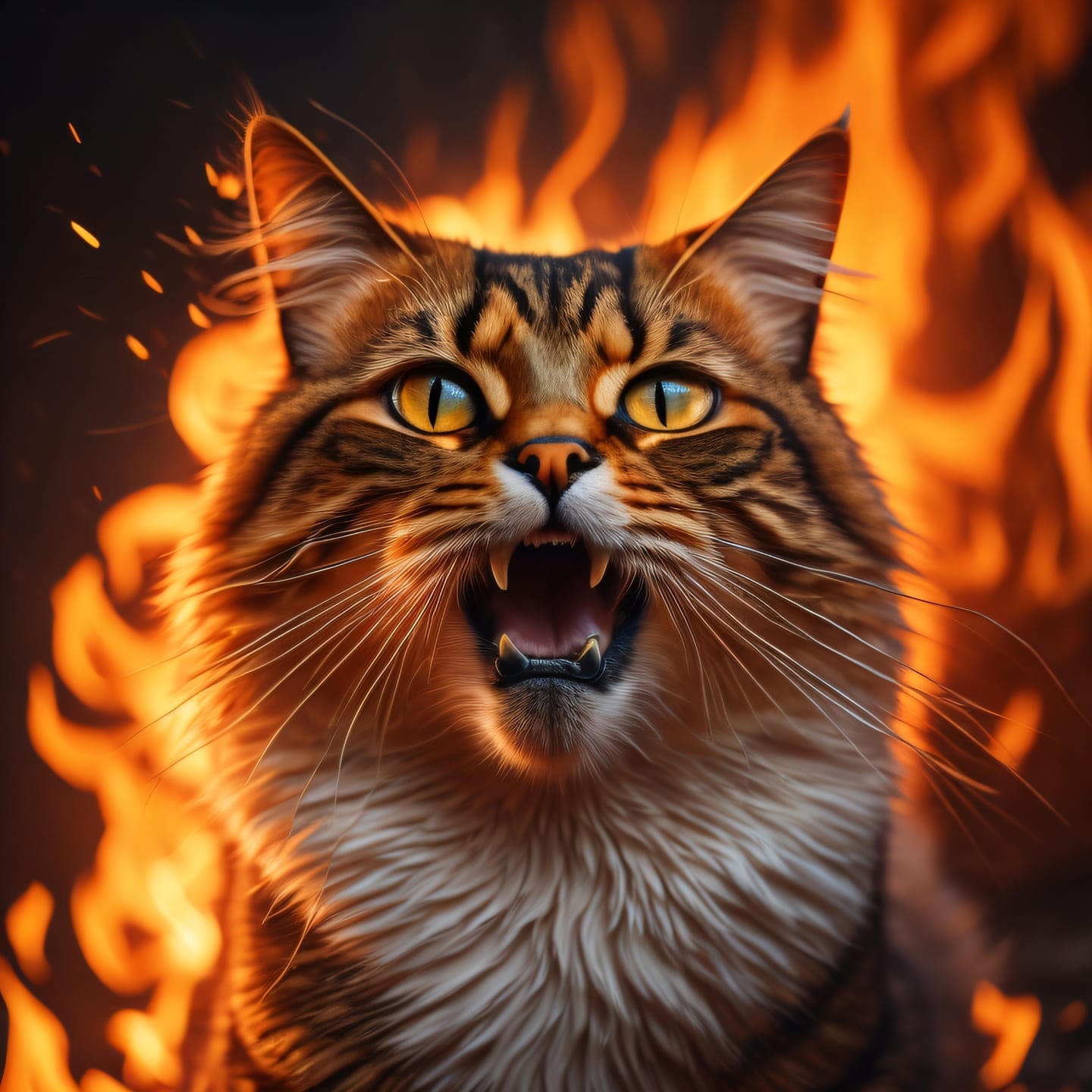 Angry Cat Diamond Painting