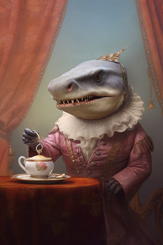 The Shark Lady - Painting by Diamonds