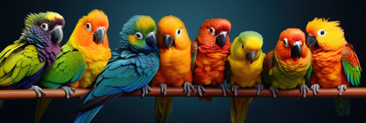 The Splendor of Colorful Parrots