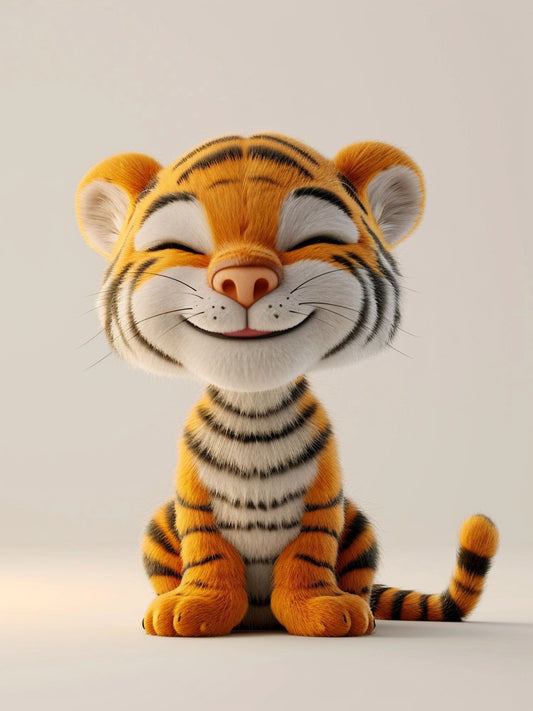Tiger Kid's Cheerful Charm