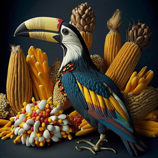 Toucan bird diamond painting kit by All Diamond Painting