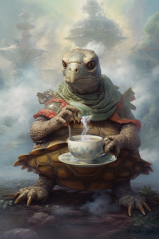 Turtle with a Magical Cup of Tea