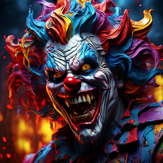 Vibrant Comic Fantasy Evil Clown