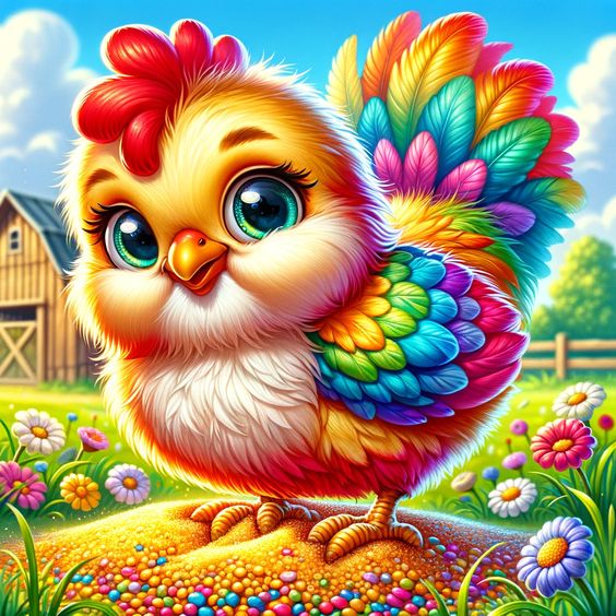 Vibrant and Cheerful Chick