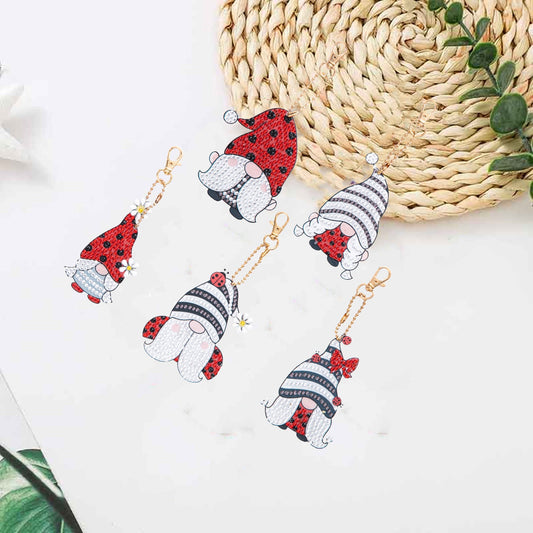 Ladybug Gnome - Diamond Painting Keychains