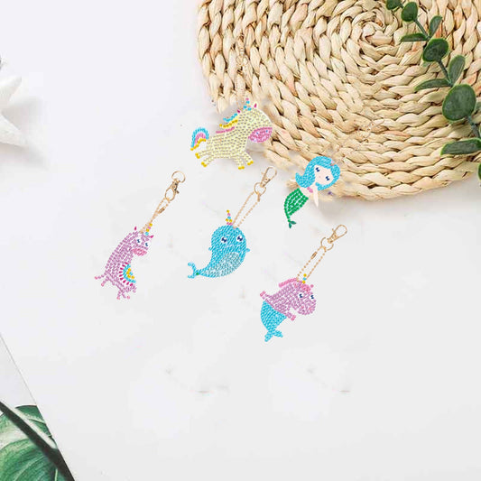 Colorful Unicorns - Diamond Painting Keychains