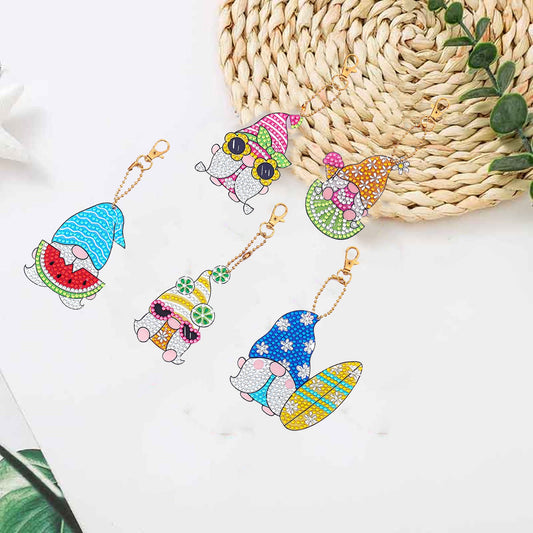 Summer Gnome - Diamond Painting Keychains