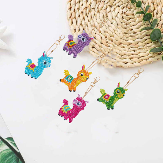 Colorful Llama - Diamond Painting Keychains