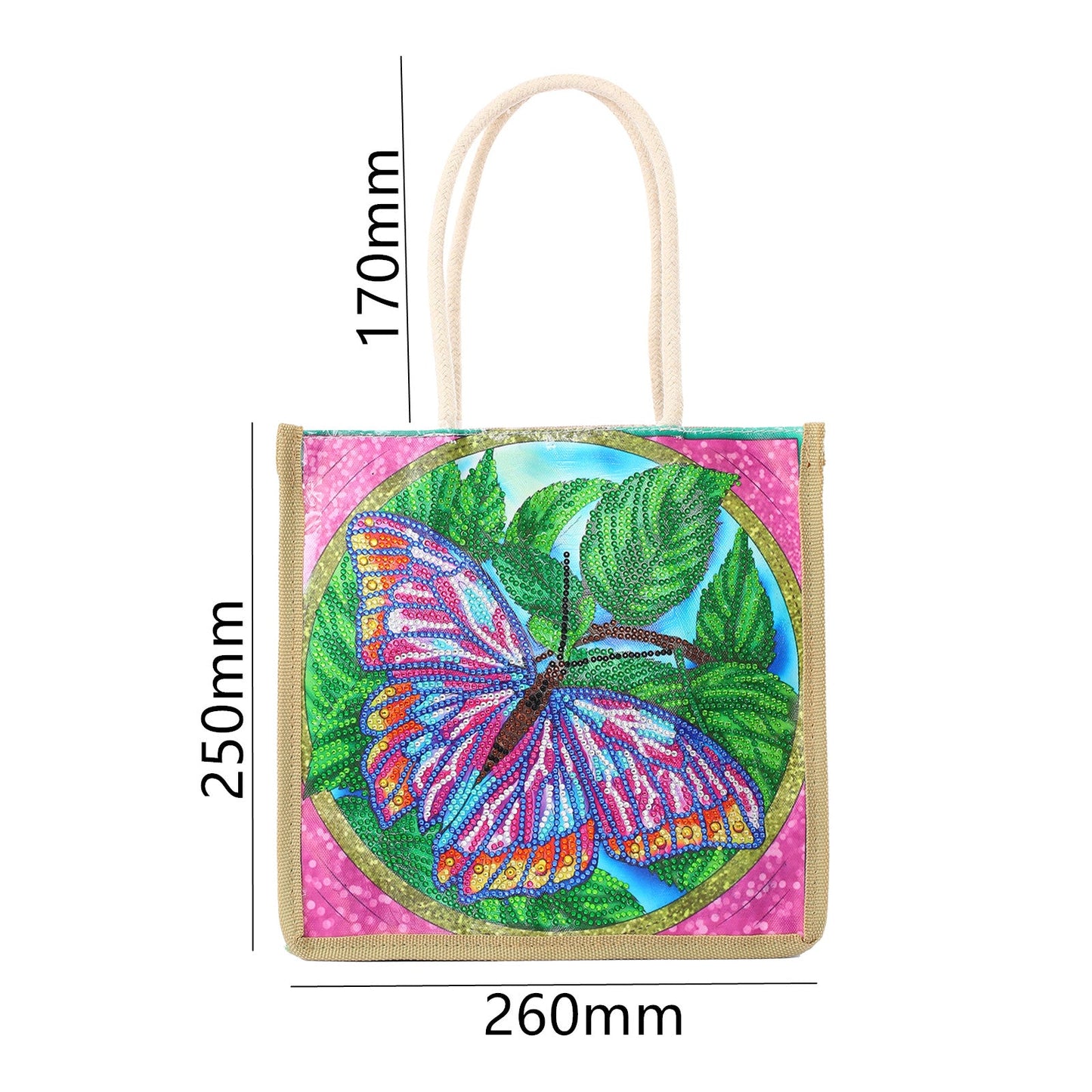 Gorgeous Butterfly - Diamond Painting Shopping Bag