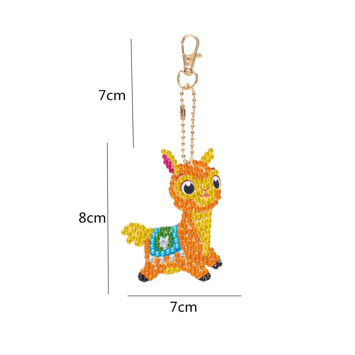 Colorful Llama - Diamond Painting Keychains