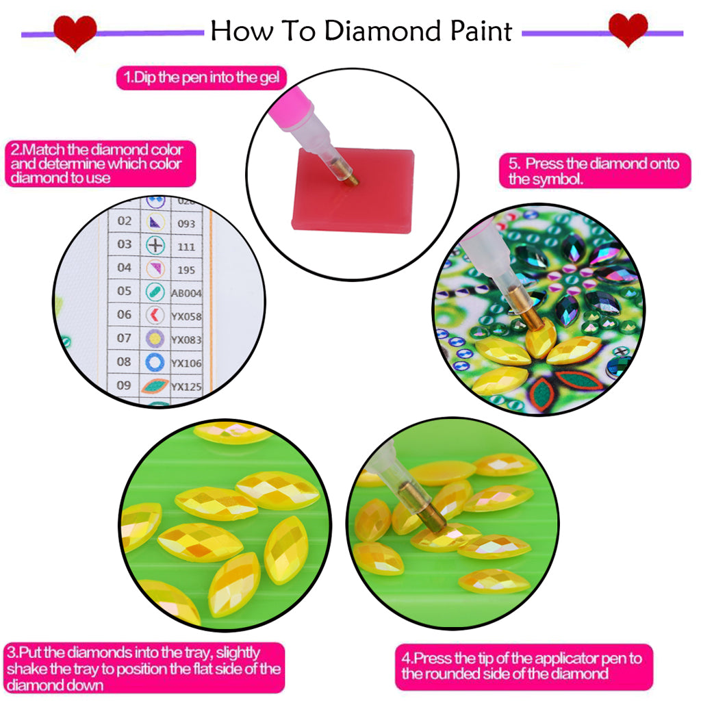 DIY Diamond Painting Coasters - Mandala Art