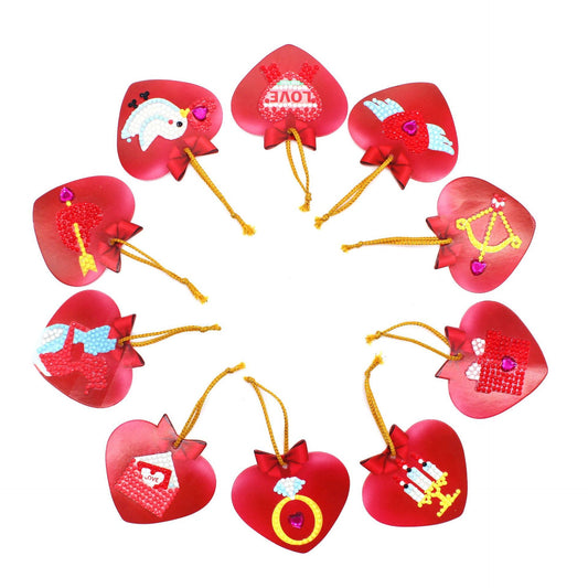 Heart Shaped Charms for Christmas Gifts