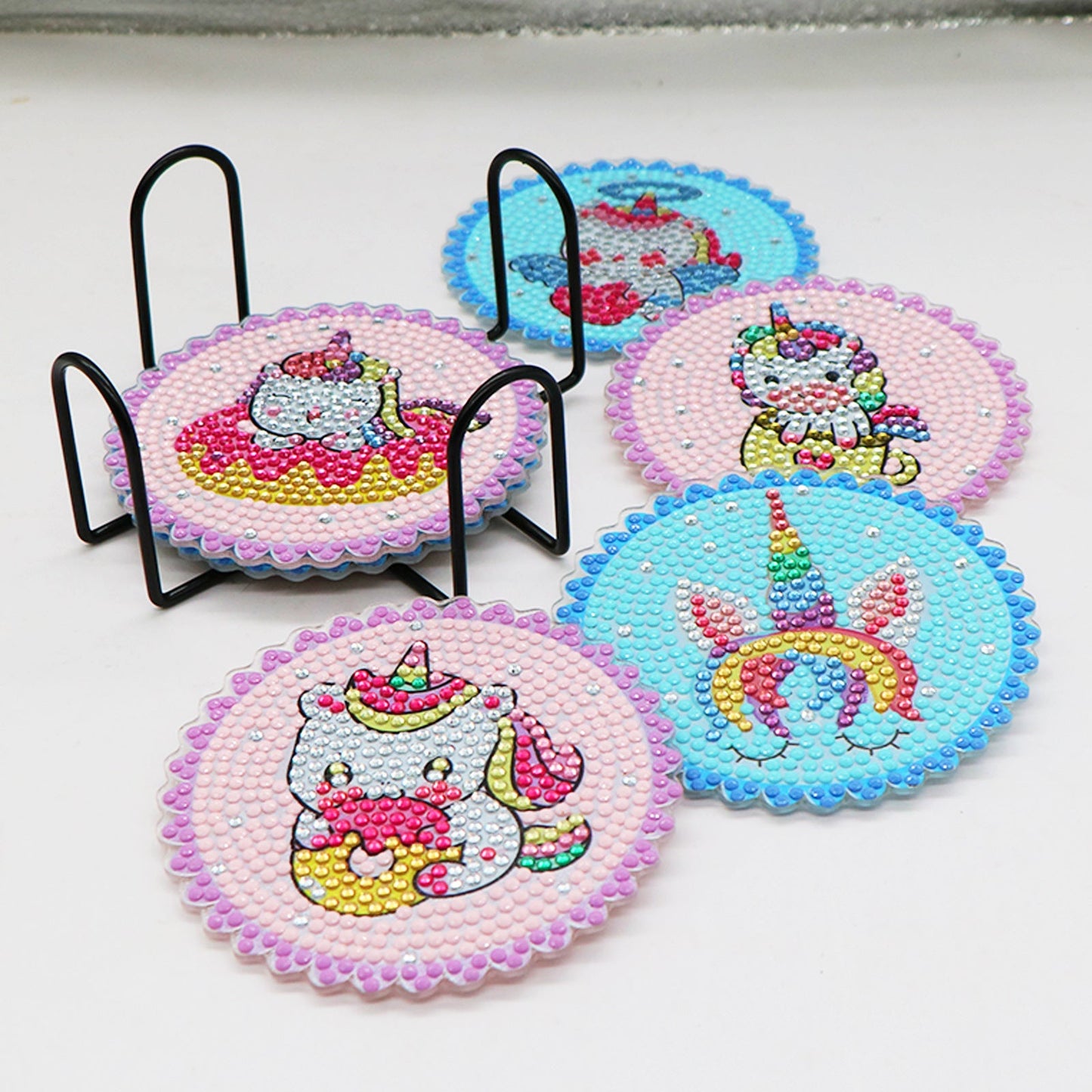 Cute Unicorn Table Coasters Diamond Painting