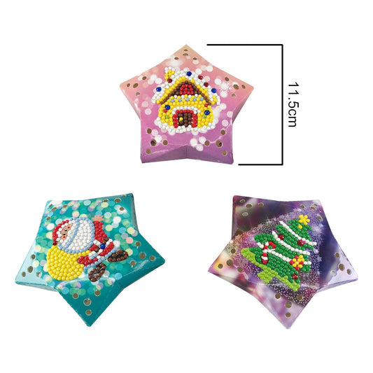 Christmas Ornaments Diamond Painting with LED Light